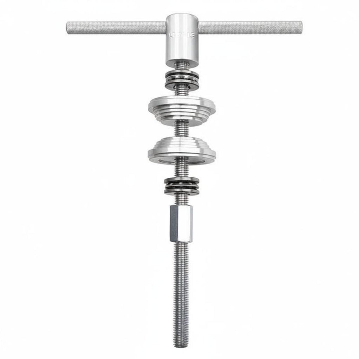 Aluminum Alloy Bottom Bracket Press Tool Stable Handle Headset Press-in Tool Labor-Saving Bike Repair Equipment Wear-Resistant for Cyclists, Workshop, Garage