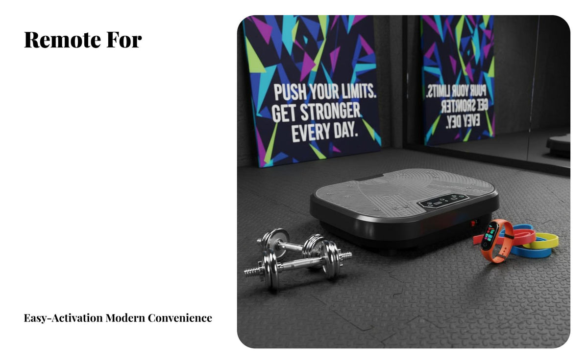 Adjustable Intensity Full Body Vibration Machine Anti-Slip Surface Full Body Vibration Platform Compact Design Vibrating Exercise Platform Powerful Engine for Adults, Seniors, Office Workers, Home Gym, Workout, Indoor, Living Room