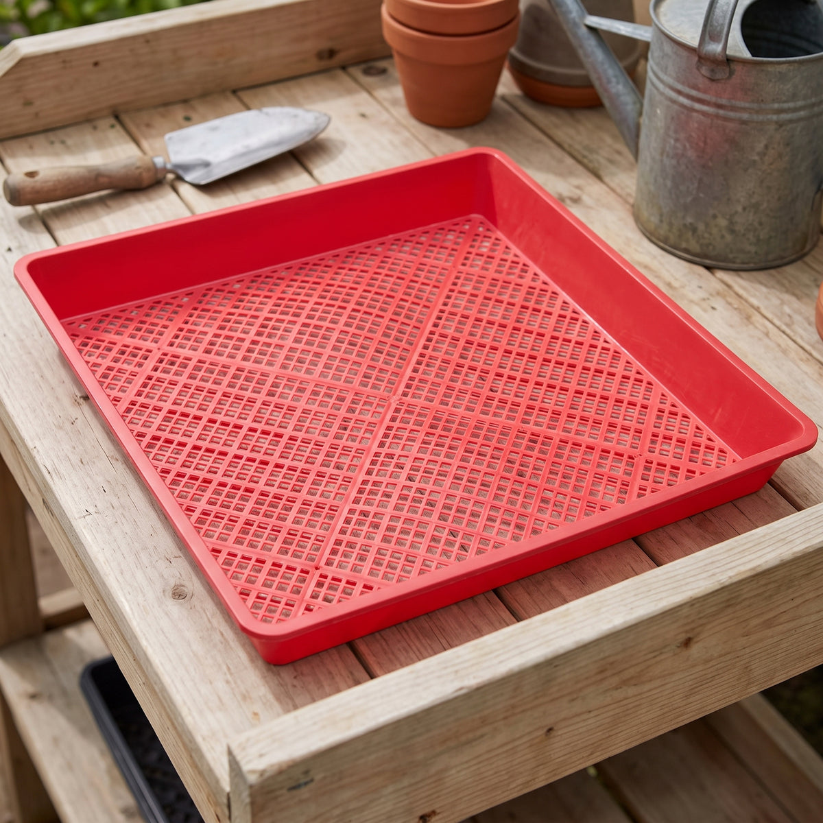 Square Seedling Tray for Sprouts and Hydroponics, Reusable Plant Germination Tray