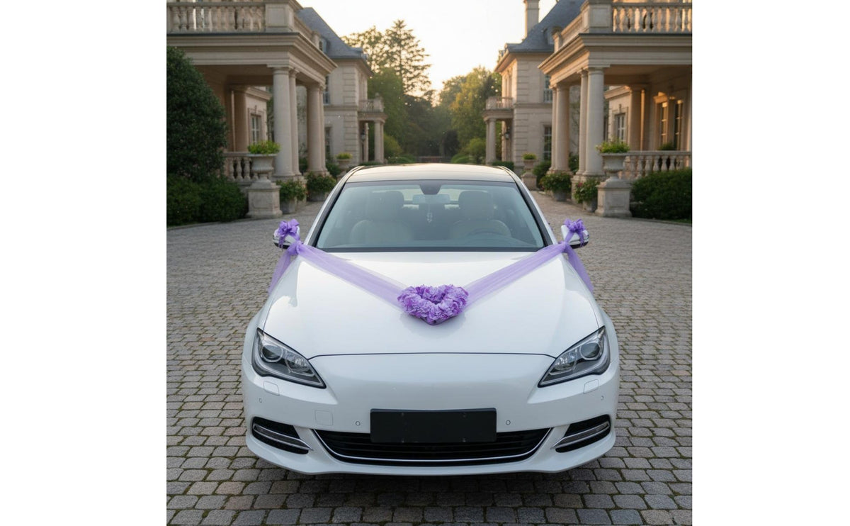 Wedding Car Decoration Kit Easy Installation Wedding Car Decoration Set Mardamage-resistantFree Reusable for Newlyweds