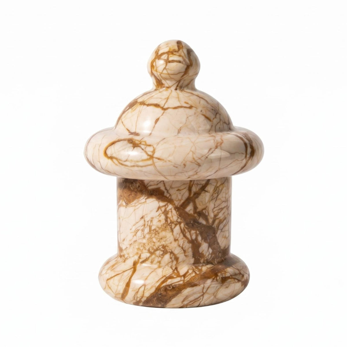 Marble Jar Cylindrical Jar Wider Base Marble