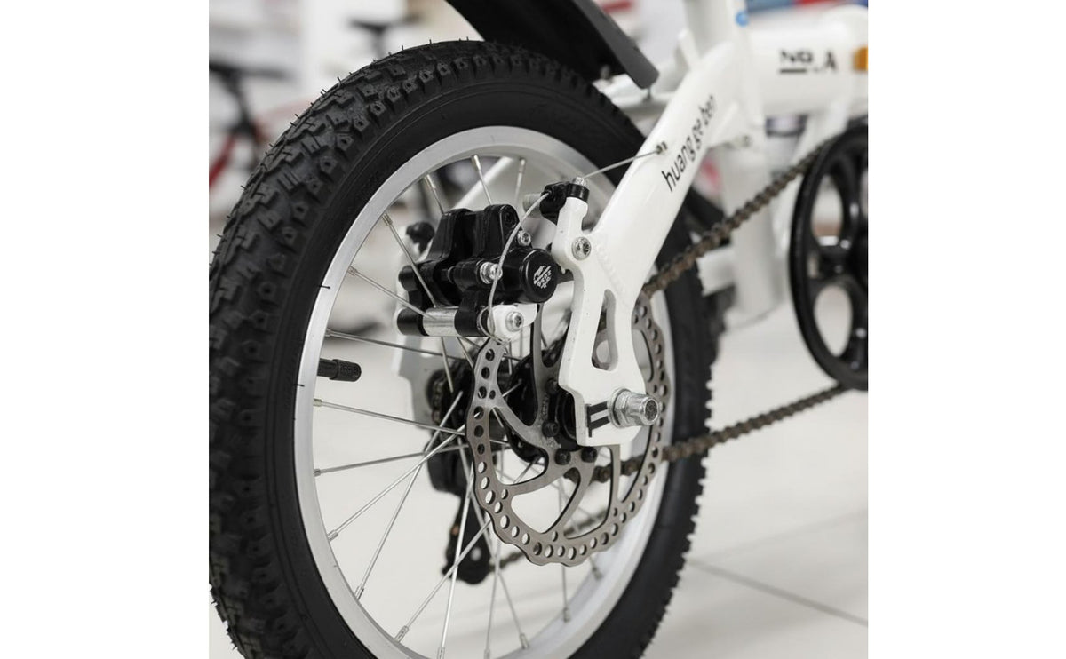 Variable Speed 20 Inch Folding Bike Installation-without Cost Portable Lightweight Bike Double Disc Brakes Personal Vehicle High-Carbon Steel Frame for Students