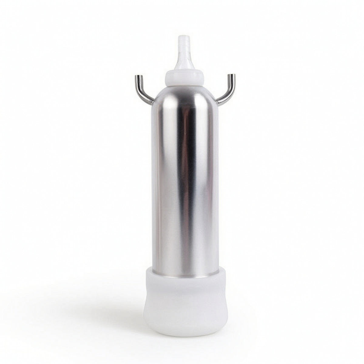 Easy to Clean Stainless Steel Milk Cup Portable Milking Cup with Outlet Tube Efficient Hygienic for Homesteaders