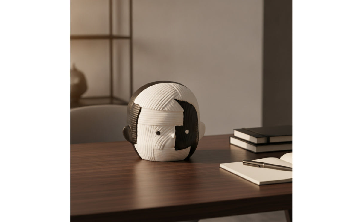 Character Figurine Textured Resin Figurine Creative Abstract Sculpture for Homeowners, TV Stand