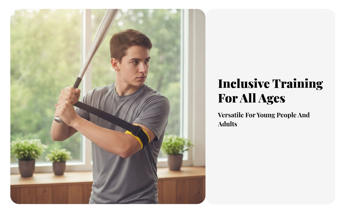 Hook-and-Loop Baseball Swing Band Portable Swing Training Strap Compact Sports Equipment Long-Lasting