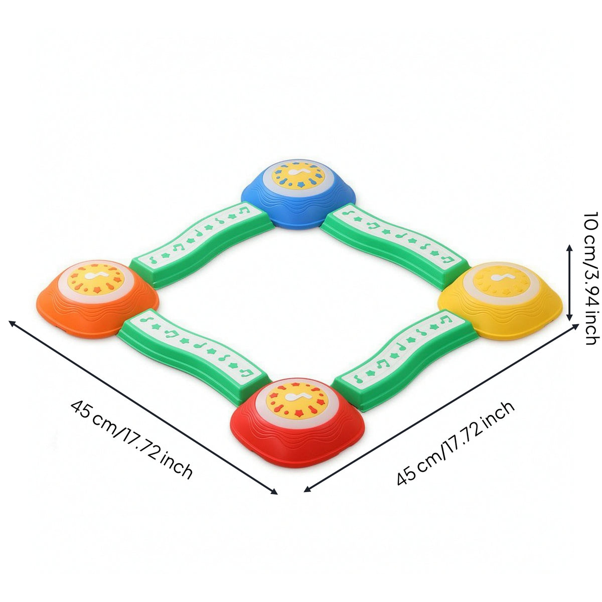 8 Pieces Balance Stepping Stones with Lights Musical Sensory Crossing Stones Active Coordination Toy for Young Children