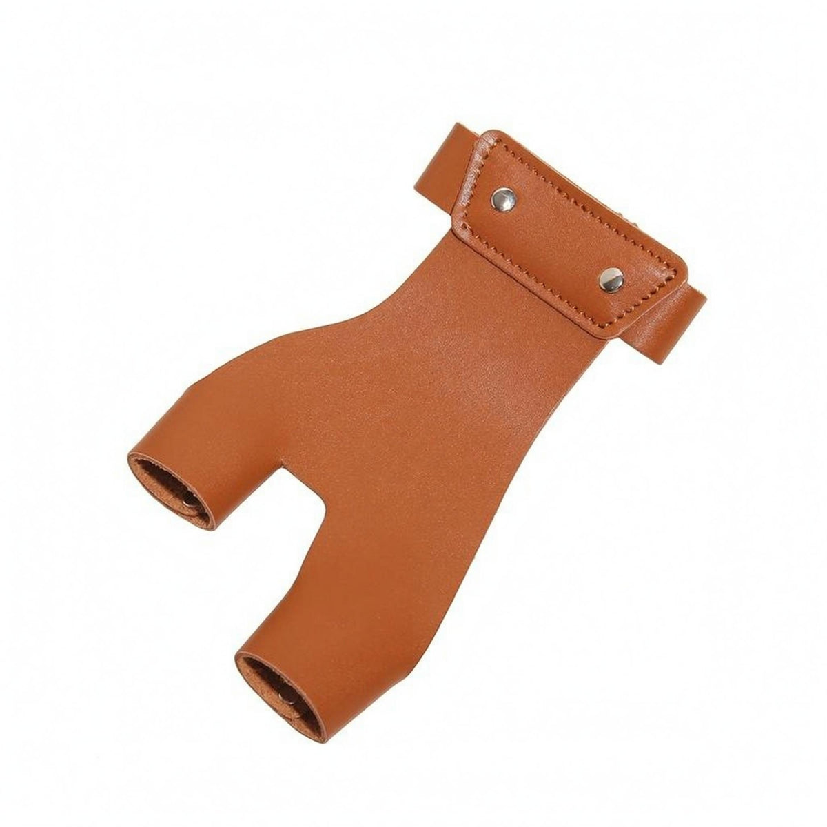 Snap-Button Recurve Bow Finger Tab Wrist Strap Recurve Finger Guard Stitched Edging Sports Gear Contoured for Archers