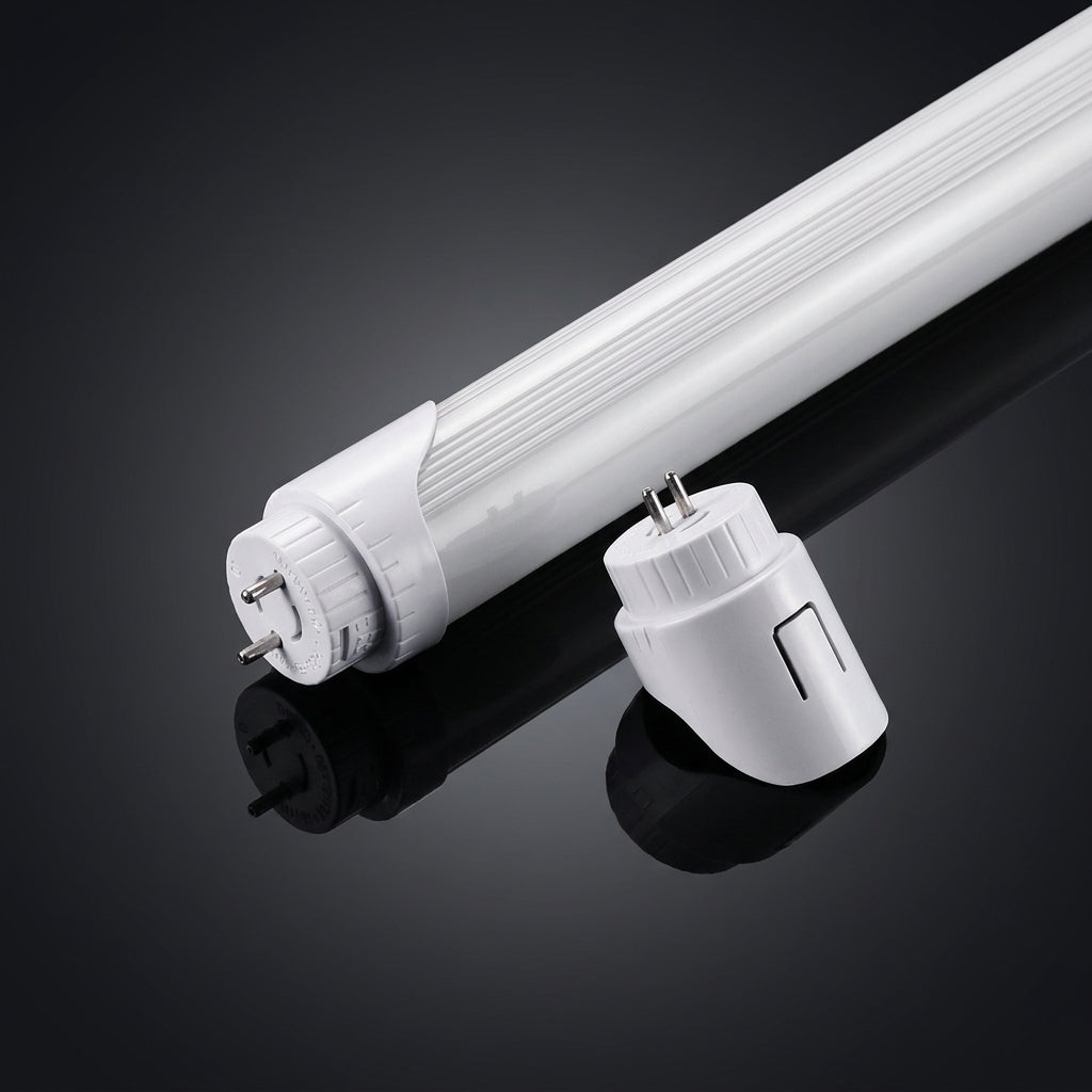 Home Improvement Garage Lighting with PC V0 Oval Design, Easy Installation Screwless Fixing, Locking G13 Lamp Holder, Non Shunted DIY Lighting