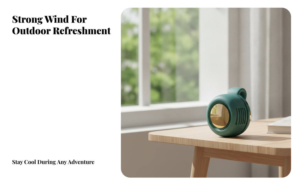 Attachable Mini 360-Degree fanDegree Adjustable Bladeless Mini Fan Compact Cooling Device