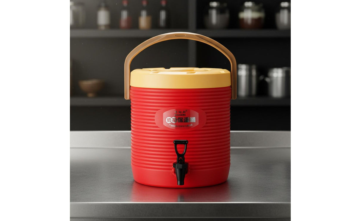 Professional Milk Tea Container Long-Lasting Insulation Hot and Cold Beverage Barrel Stainless Steel Insulated Container Food