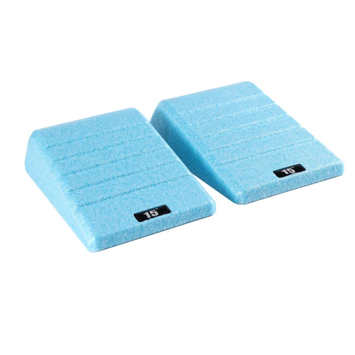 15-Degree Foam Wedge with Ribbed Surface Lightweight Exercise Wedge Portable Calf Stretch Board Stable for Runners