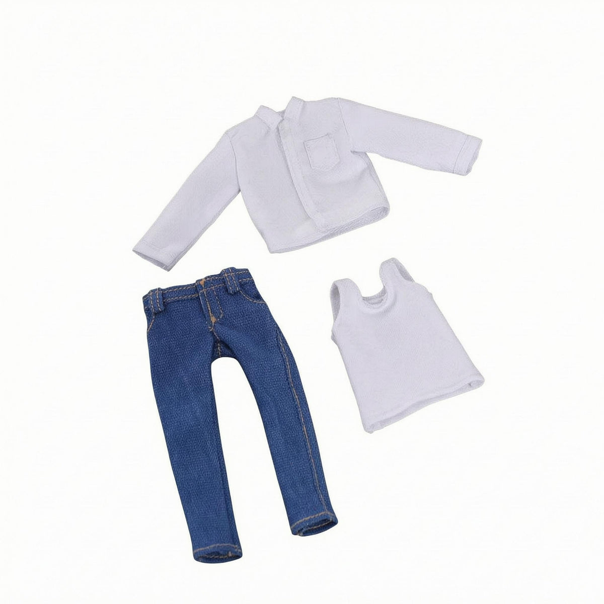 1/12 Scale Male Clothes Set 1/12 Scale Doll Outfit Cloth Material Miniature Apparel