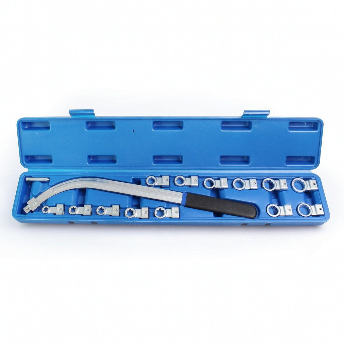 13-Piece Engine Belt Wrench Tool Kit Chrome Vanadium Steel Pulley Wrench Set with Sockets Universal Ribbed Belt Tool Kit Special for DIYers