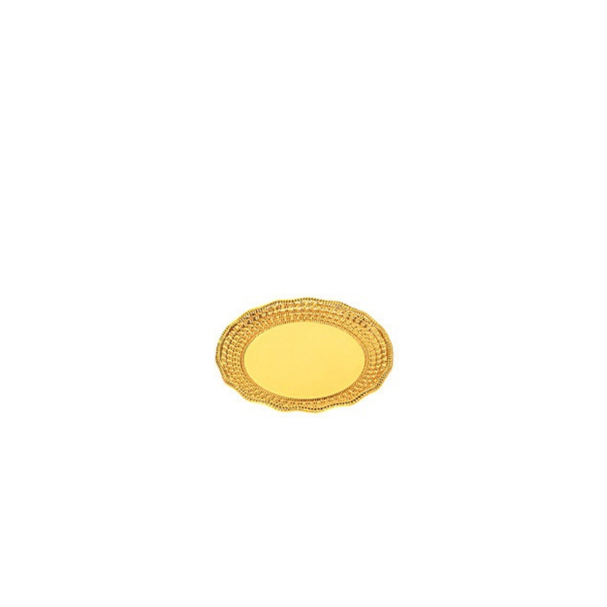 Antique-Style Serving Tray with Scalloped Edges Ornate Tray with Embossed Rim Elegant Decorative Platter for Event Planners, Hosts, Home Decor, Weddings, Banquets