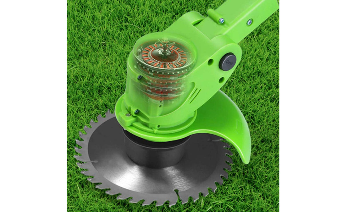 Multi-Functional Rechargeable Brush Cutter Lightweight Electric Plant Eater Telescopic Shaft Cordless String Trimmer Adjustable Cutting Head for Elderly, Women, Gardening, Small Yards