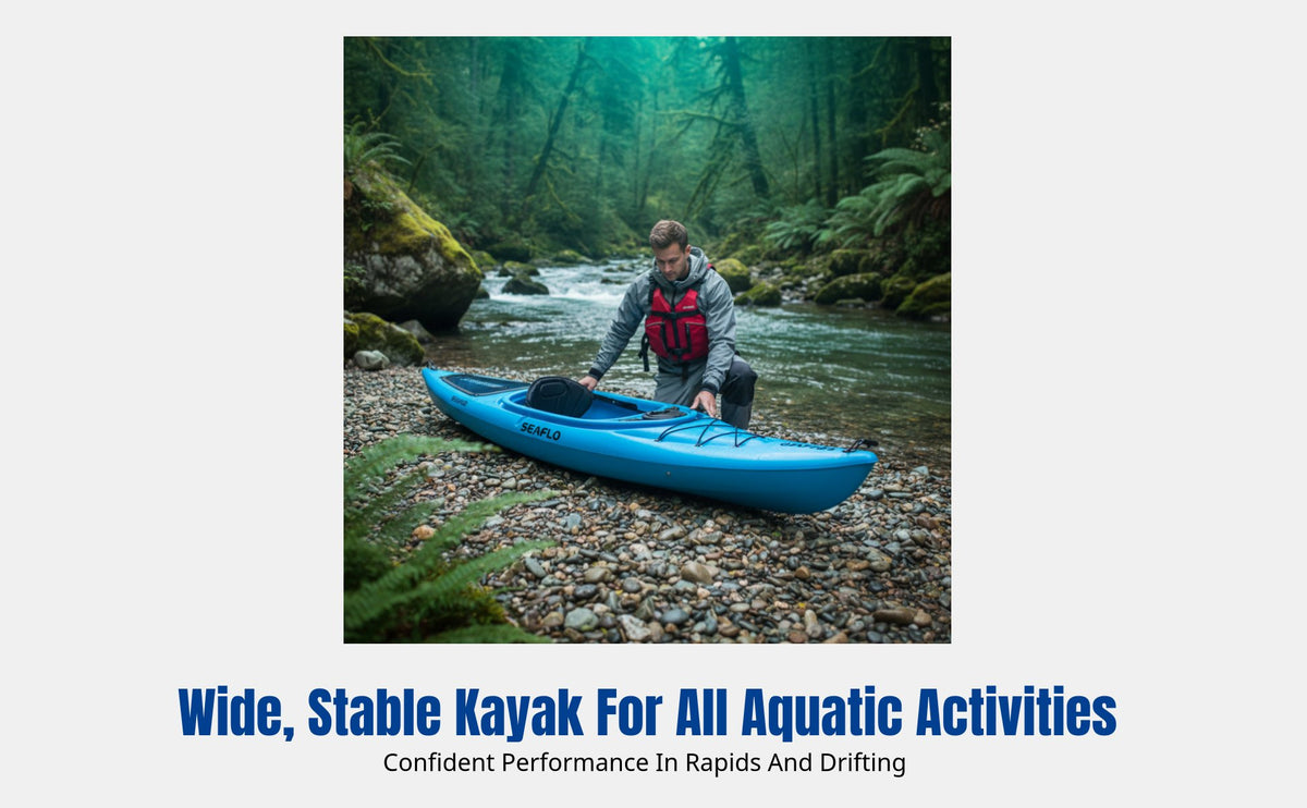 Kayak, Single Canoe, Thickened Wide Boat, Paddle, Drifting, Rapids, Inflatable