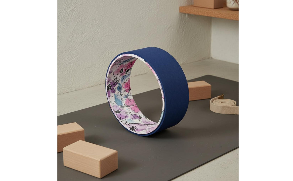 High-Density Mind-Body Practice Wheel Iyengar Method Cork Mind-Body Practice Wheel Improves Flexibility Stretching Aid Eco-Friendly for Home Workout