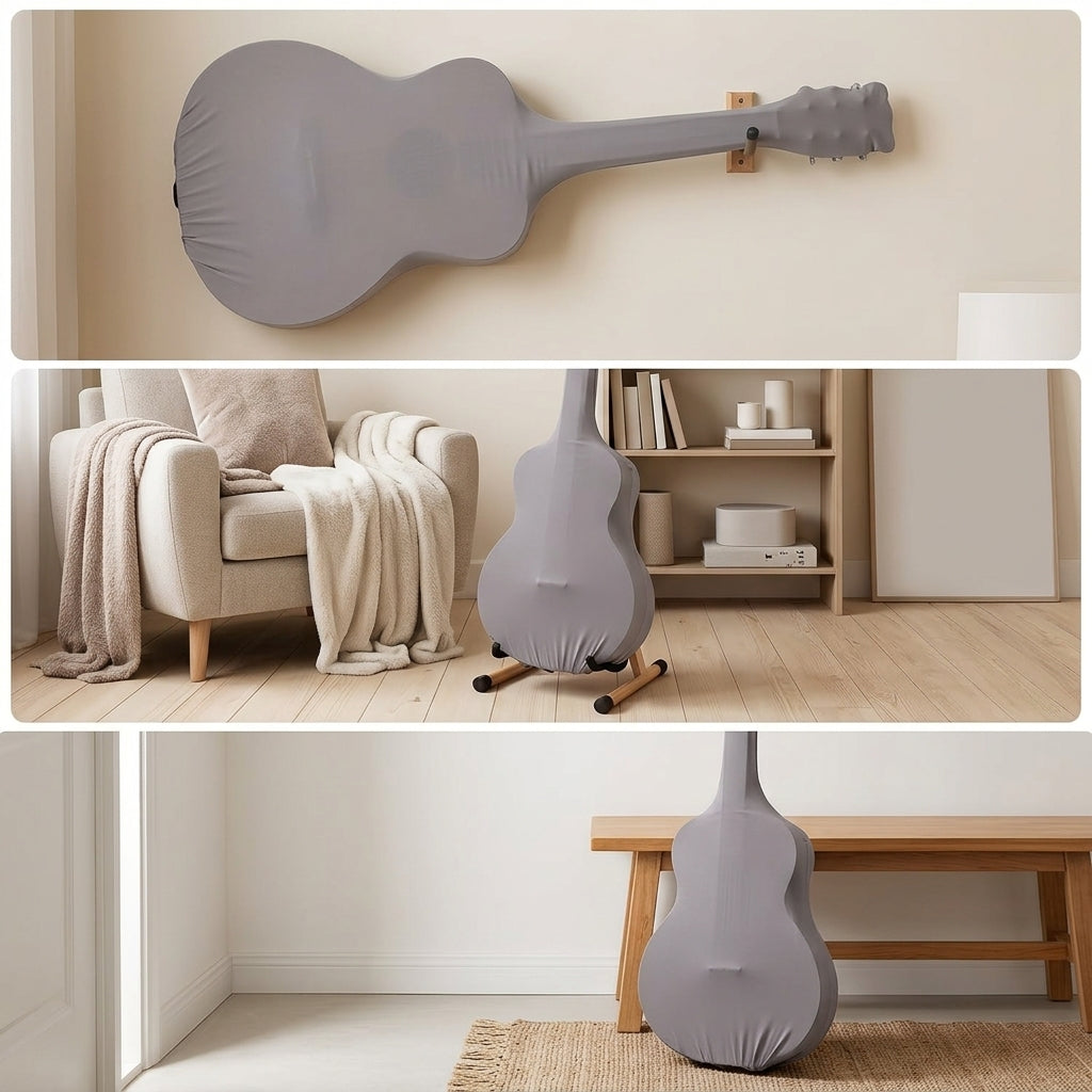 Acoustic Electric Classical Guitar Dust Cover Stretchable Protective Sleeve