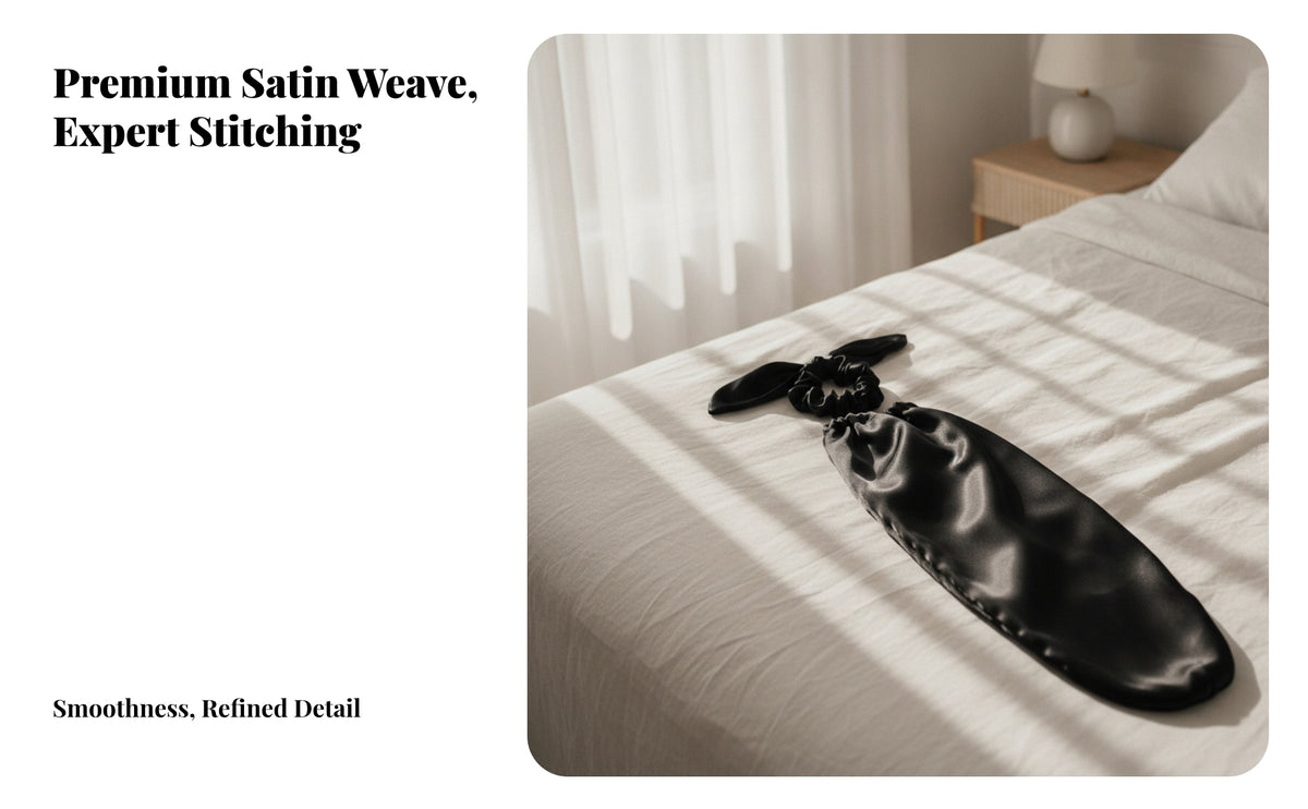 Frizz-Reducing Extended Cap | Elastic Opening for Close Fit, Satin Bonnet, Sleeping