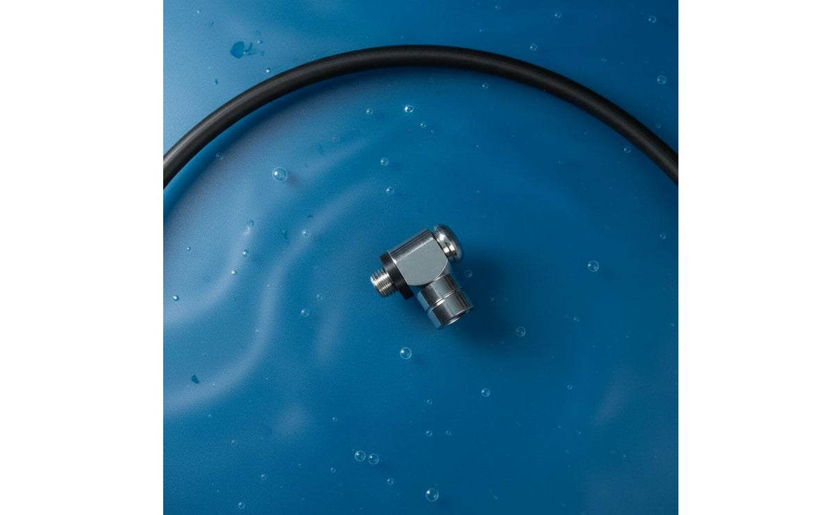 90 Degree Swivel Adapter Metal Body Scuba Hose Elbow Connector