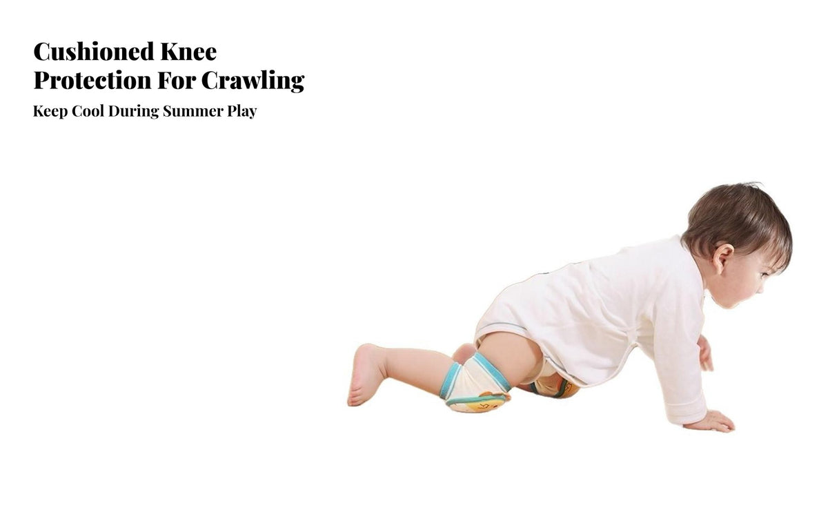 Gentle On Skin Baby Knee Pads High Elasticity Infant Knee Protectors Stretchy Fit for Babies, Toddlers, Early Walking, Playtime, Hard Floors