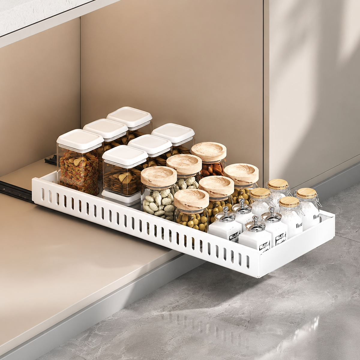 pull-out cabinet organizer