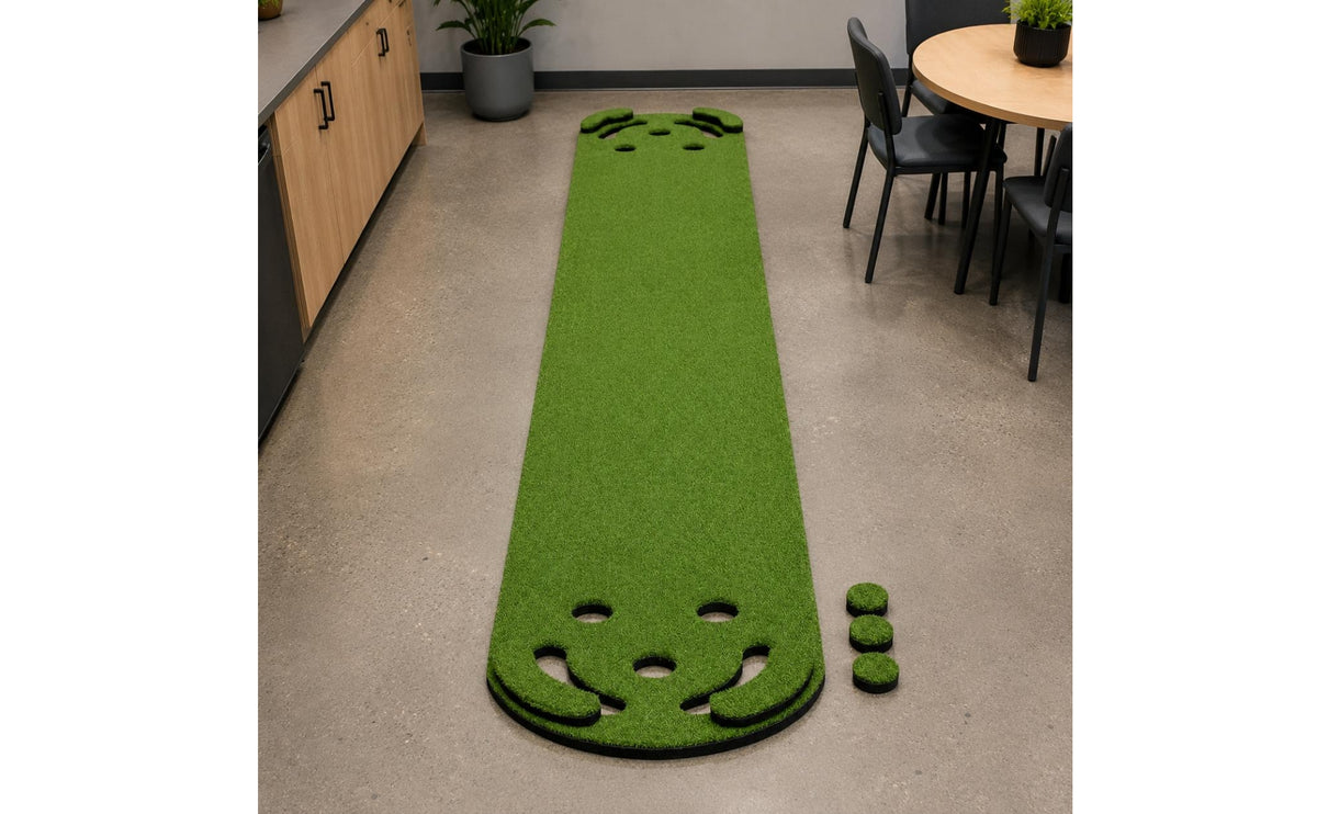 Putting Deluxe Grass Surface Indoor Putting Green Realistic Roll Sports Gear for Home, Office