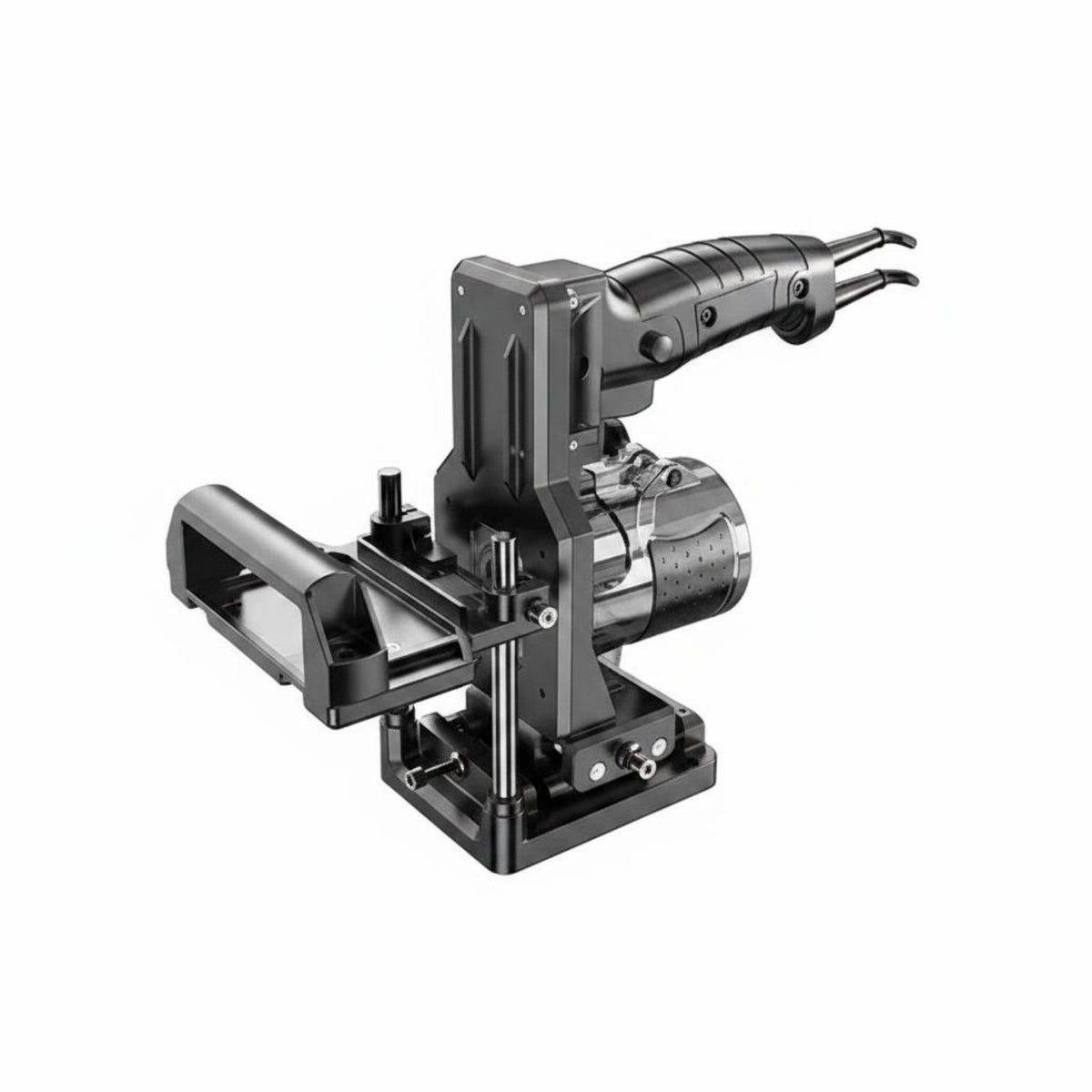 2 in 1 Wood Slotting Tool Multi-Function Slotting Jig Industrial Grade Trimmer Attachment Sturdy Aluminum Alloy for Woodworkers