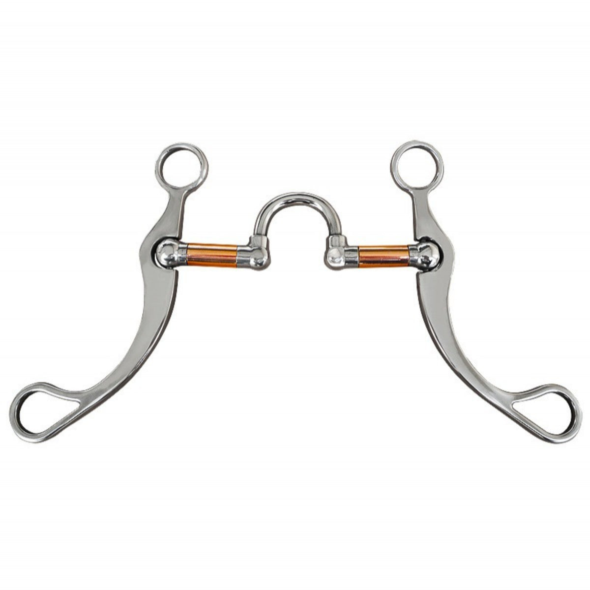 Stainless Steel Western Horse Bit Hand Polished Copper Barrel Horse Bit More Advanced Control Equestrian Gear