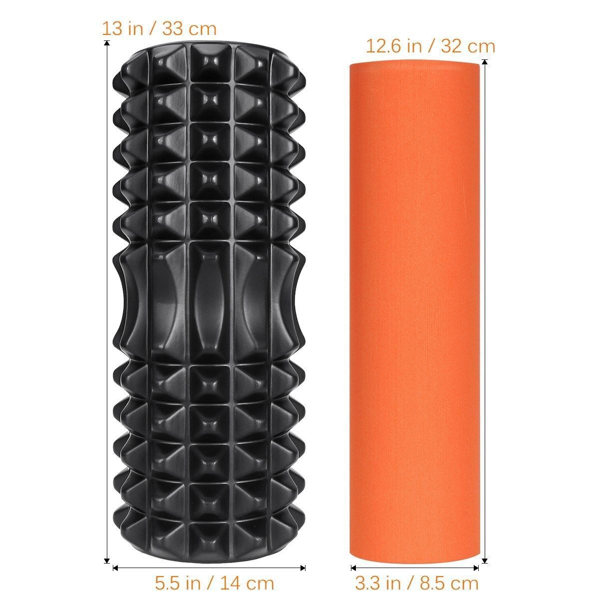 2-in-1 Foam Roller Set with Inner Core for Yoga, Massage, and Muscle Recovery