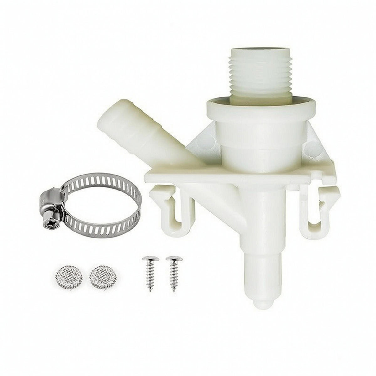 RV Toilet Water Valve Kit Pedal-Flush RV Toilet Valve with Filters for Campers