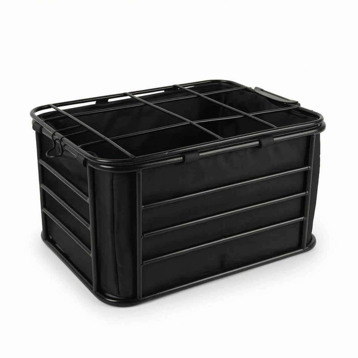 Zippered Cycle Rear Basket with Lid Rigid Rear Bike Basket Portable Versatile for Grocery Shopping