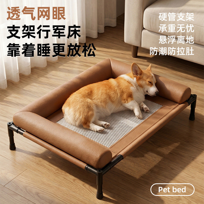 New Style Dog Bed Camping Cot for Medium Dogs, Four Seasons, Washable, Elevated, Moisture-Proof