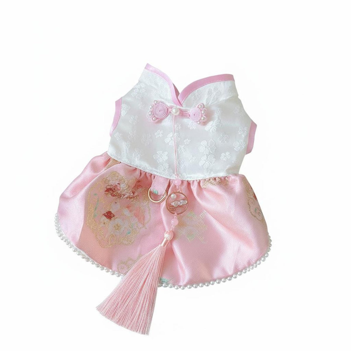 Brocade Material Tang Suit Dog Dress Elegant Appearance Dog Tang Suit Warm and Comfortable for Small Dogs, Festivals, Photo S, Daily Wear