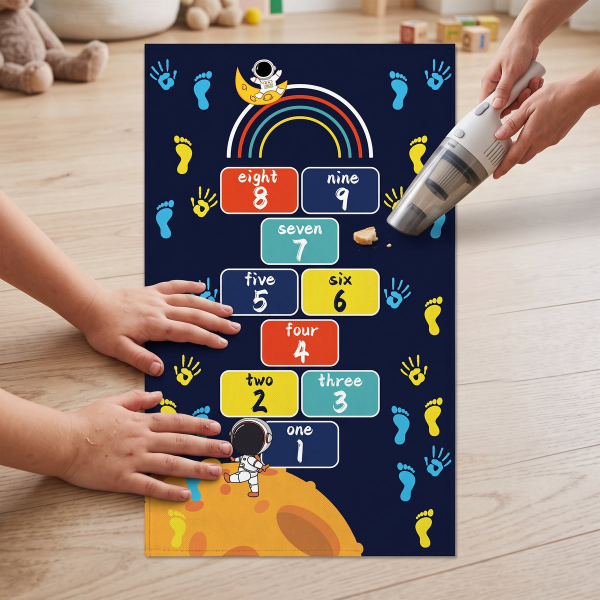 Kids Hopscotch Hand-Foot Coordination Play Mat Sensory Training Game for Indoor/Outdoor Fun