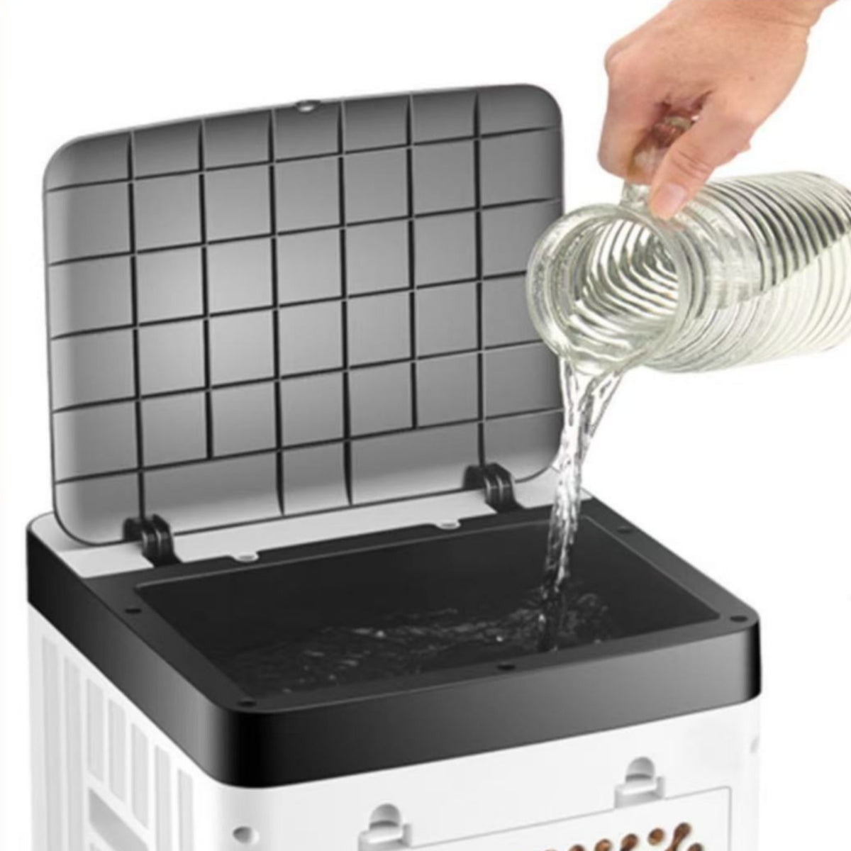 Portable Air Chiller Ice Crystal Inserts Column Air Chiller 10 L Tank Home Appliance