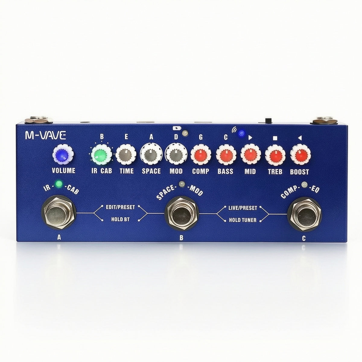 Rechargeable Bass Multi-Effects Processor Portable Bass Multi-Effects Pedal Customizable Tactile for Practice