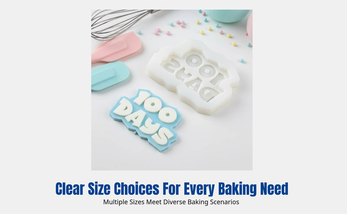 Balloon Number Cake Decoration Fondant Mold, Birthday Baking Accessory, Creative Chocolate