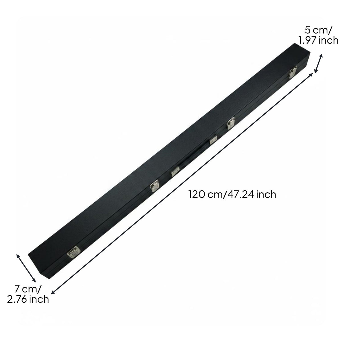Billiard Cue Box Hardwood Interior Snooker Billiard Accessory Holder Soft Lined Interior Sports Gear Storage