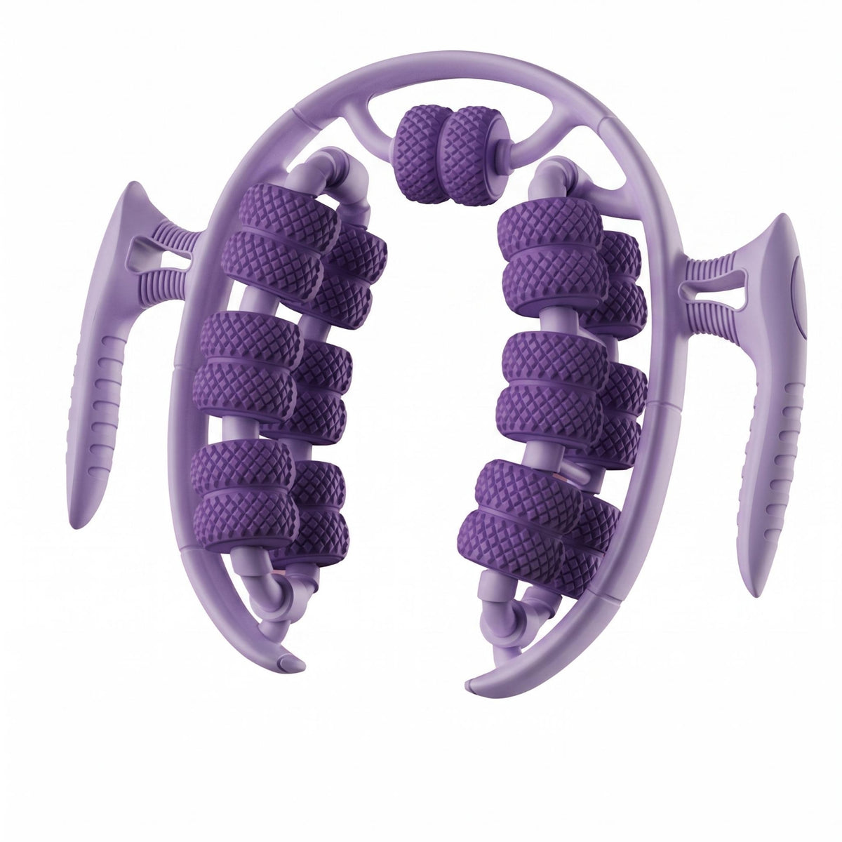 Multiple Rollers Thigh Massage Clamp Anti Slip Fitness Leg Roller Ergonomic Handle Leg Massage Roller Portable for Workout, Gym