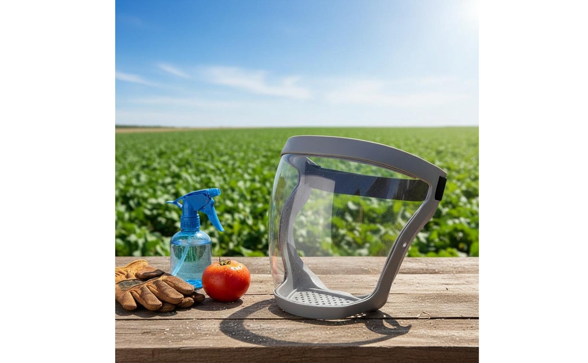 Transparent Spray Mask Dustproof Clear Anti Fog Face Visor Breathable Anti-Fog Face Visor Durable Resistant for Farmers, Gardeners, Farming, Gardening
