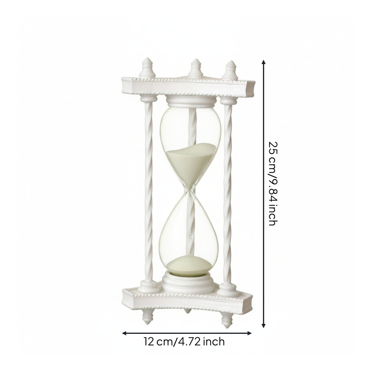 Sand Clock with Triangular Frame Modern Triangular Sand Glass Classic Sand Clock for Desk, Study