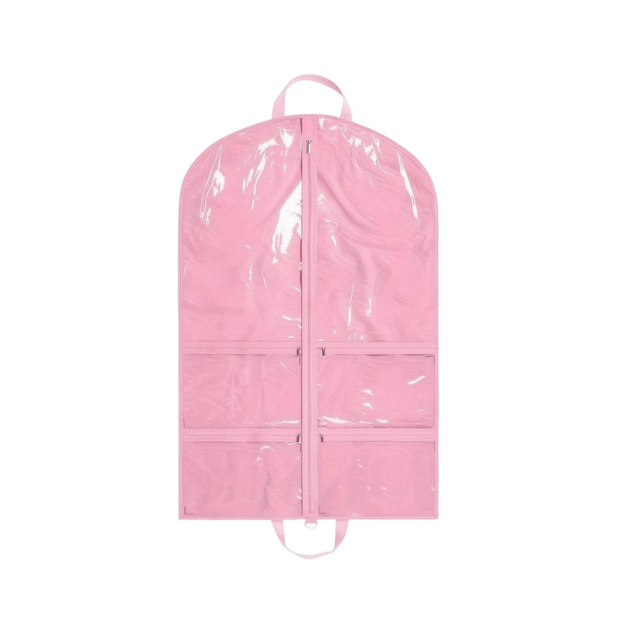 Hanging Garment Bag with Pockets Non-Woven Hanging Garment Bag Dress Cover with Clear Window Space-Saving Organizer Foldable