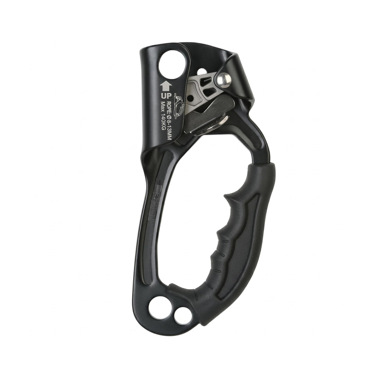 Aluminum-Aluminum-Alloy Alloy Right-Hand Ascender Hot-Forged Hand Ascender Textured Rubber Grip