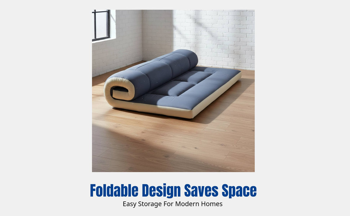 Japanese-style Floor Mattress, Foldable Soft Mat, Non-Sagging, Bedroom, Nordic