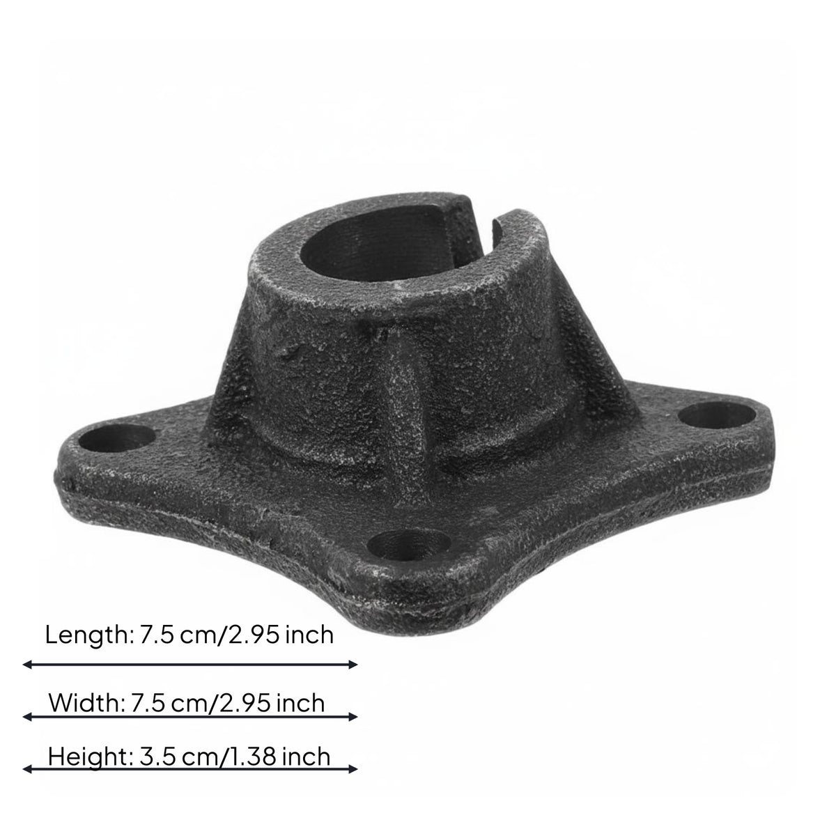 Cast Metal Barber Chair Base Plate Wear Resistant Hydraulic Pump Base for Barbershop