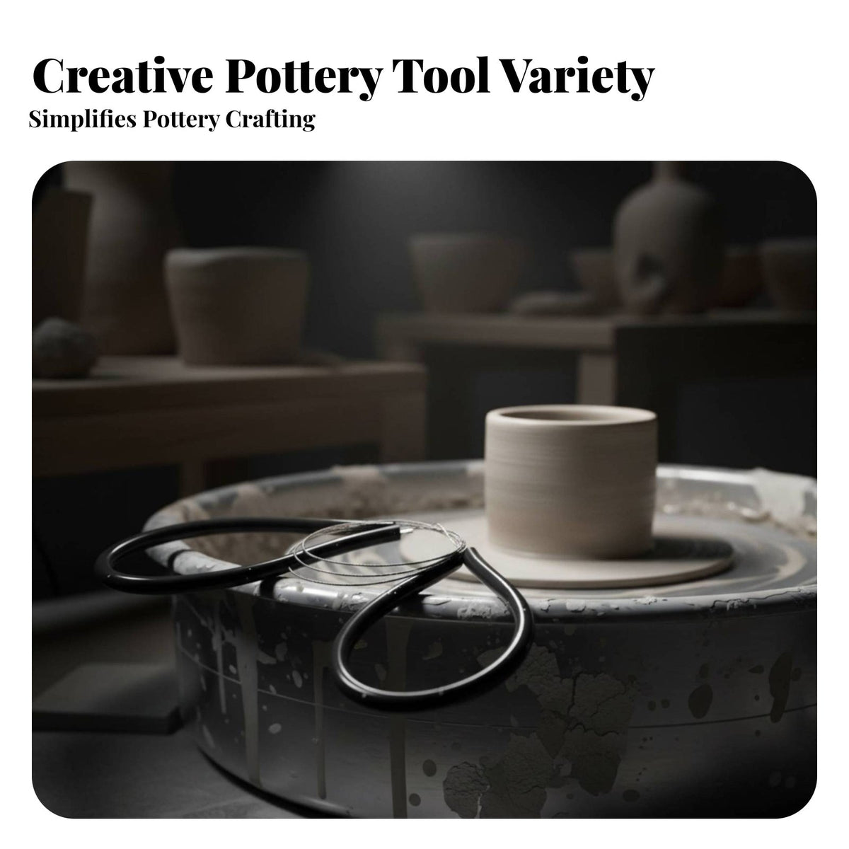 Clay Cutting Wire Rust-Resistant Clay Slicing Wire Sturdy Sculpting Supply for Sculptors, Hobbyists, Home Studio, Craft Workshop