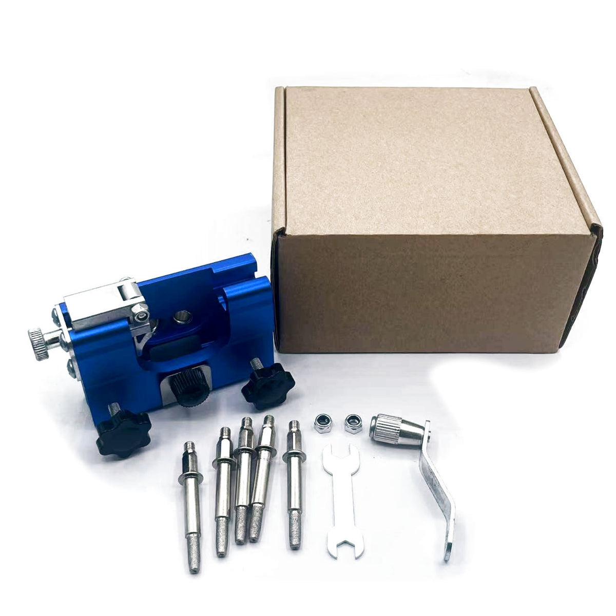 Handheld Chain Honing Tool Chain Honing Tool with Grinding Heads Easy to Use Sharpening Kit for Outdoor, Garage