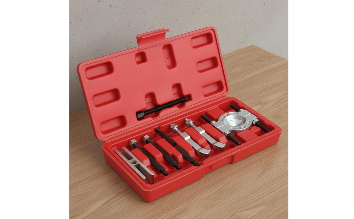 9 Pieces Easy Removal Gearbox Bearing Puller Set Heavy Duty Bearing Extractor Tool Kit Long-Lasting Steel Fits Front and Rear Axles for Technicians