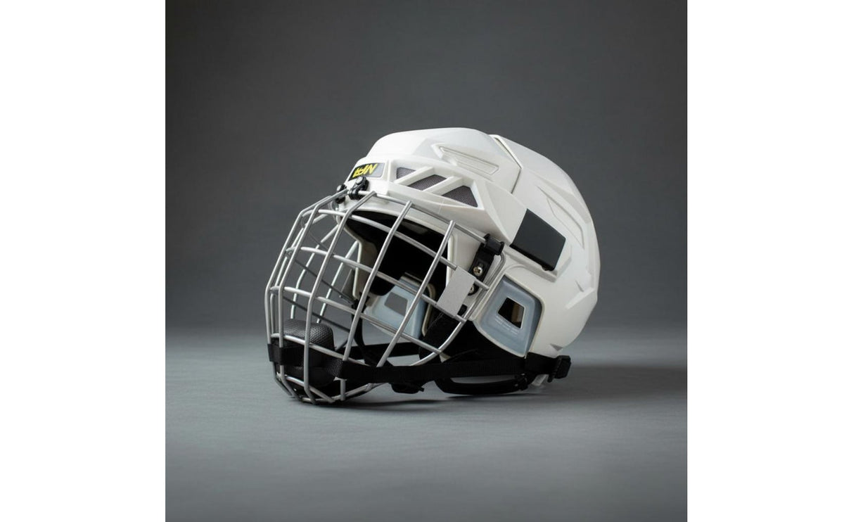 Ice Ice Sport Helmet Adjustable Strap Ice Sport Goalie Helmet Goalie Grill Face Guard Lightweight Head Protection Breathable